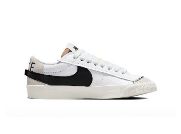 Nike Blazer '77 Jumbo Retro Casual Non-slip Durable Lightweight Low-top Sneakers Women's Black, White and Grey — изображение 2