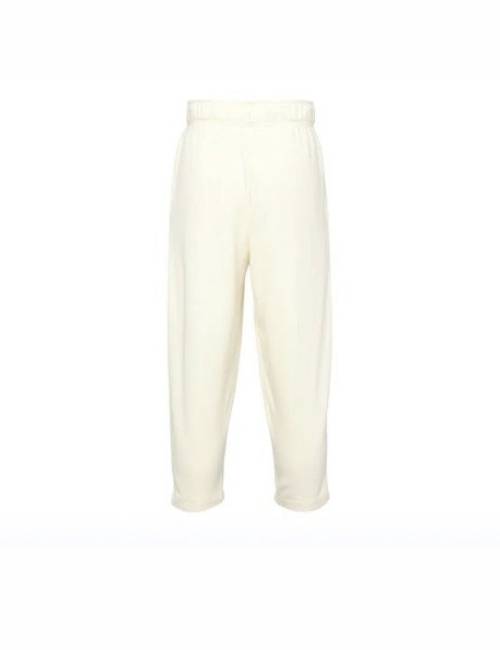 Nike Sportswear Essentials Solid Color Logo Mid-Rise Loose Fit Casual Athletic Pants, Women's, Light Yellow — изображение 4