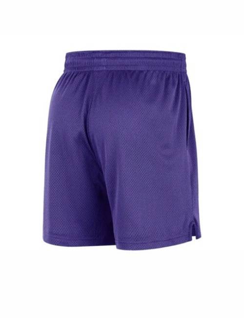 Nike Los Angeles Lakers Letter Print Loose-fitting American Straight Leg Slit Basketball Shorts Men's All-Purple — изображение 3