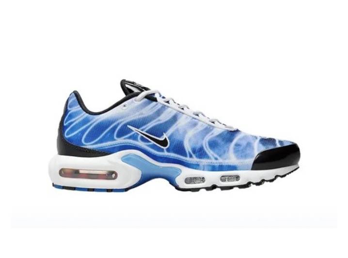 Nike Air Max Plus "Light Photography" Comfortable Fitness Running Shoes Men's Blue Black and White — изображение 3