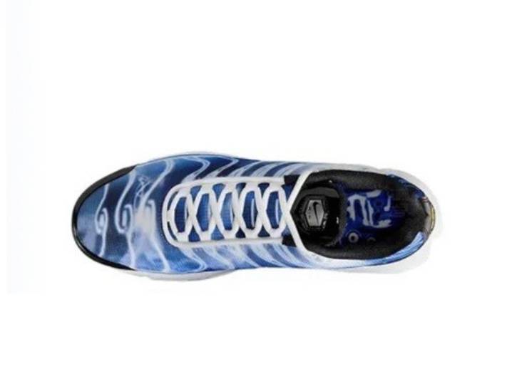 Nike Air Max Plus "Light Photography" Comfortable Fitness Running Shoes Men's Blue Black and White — изображение 6