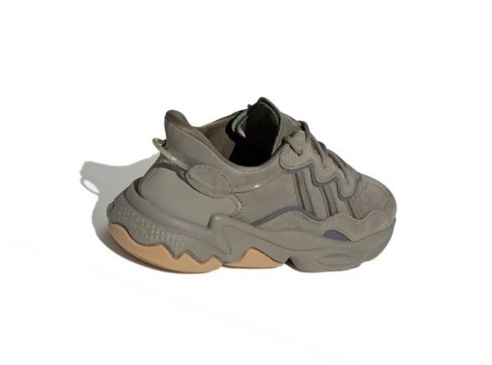 Аdidas originals Ozweego trace cargo mesh TPU suede sports low-top Casual Shoes, Unisex, Olive Green — изображение 4
