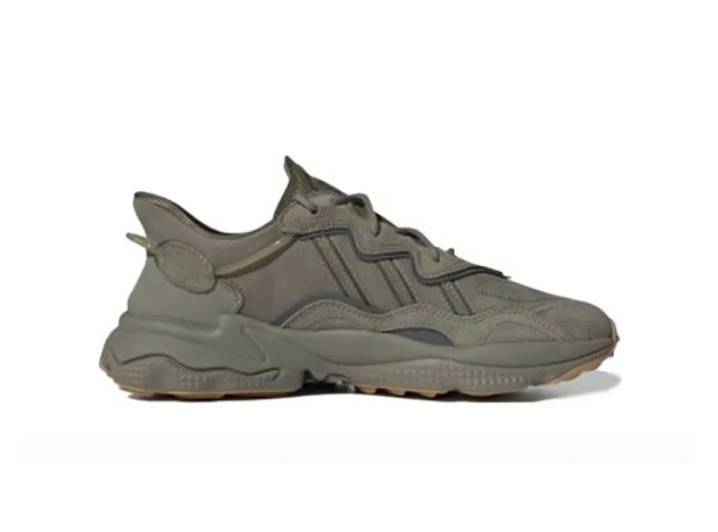 Аdidas originals Ozweego trace cargo mesh TPU suede sports low-top Casual Shoes, Unisex, Olive Green — изображение 6