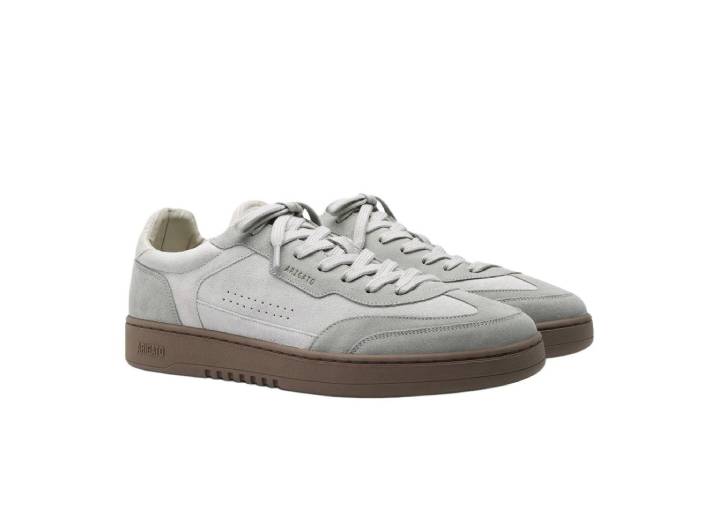 Axel Arigato Dice T-Toe Suede Gold Stamp Lace-up Round Toe 3.4cm Low-top Sneakers for Men, Grey — изображение 2