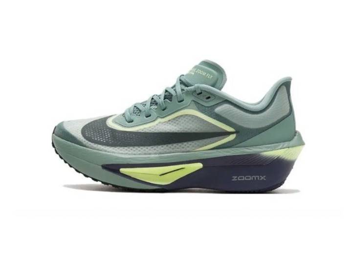 Nike Zoom Fly 6 Stylish, Comfortable, Carbon Fiber Plate, Shock Absorption, Breathable, Low-Top Marathon Training Running Shoes for Men, Green