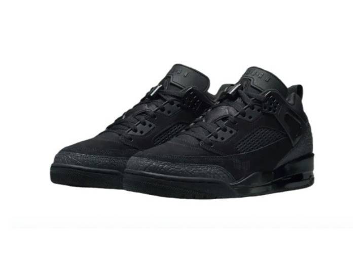 Jordan Spizike Low Comfortable Sporty Low-Top Retro Basketball Shoes Men's Black — изображение 2