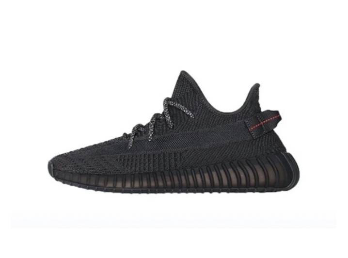 Аdidas originals Yeezy Boost 350 V2 Angel "Black" Low-Top Casual Shoes, Unisex, Black