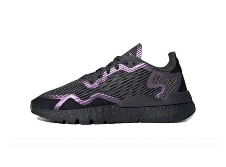Аdidas Originals Nite Jogger woven fabric, trendy and versatile, shock-absorbing, slip-resistant and wear-resistant, low-top casual shoes, unisex, laser purple