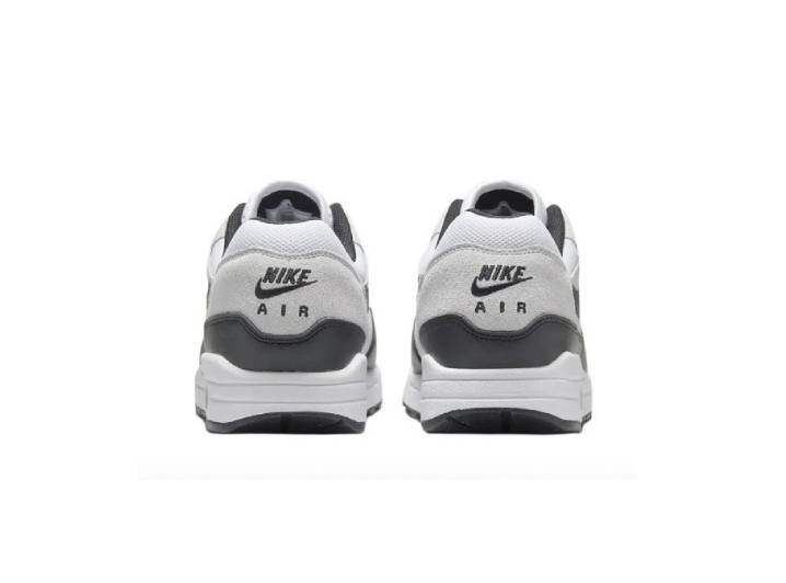 Nike Air Max 1 Synthetic Leather Comfort Low-Top Casual Shoes Men's White/Black — изображение 3