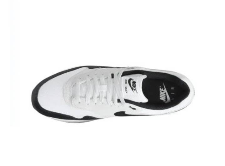 Nike Air Max 1 Synthetic Leather Comfort Low-Top Casual Shoes Men's White/Black — изображение 4