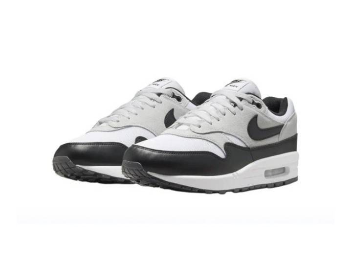 Nike Air Max 1 Synthetic Leather Comfort Low-Top Casual Shoes Men's White/Black — изображение 5