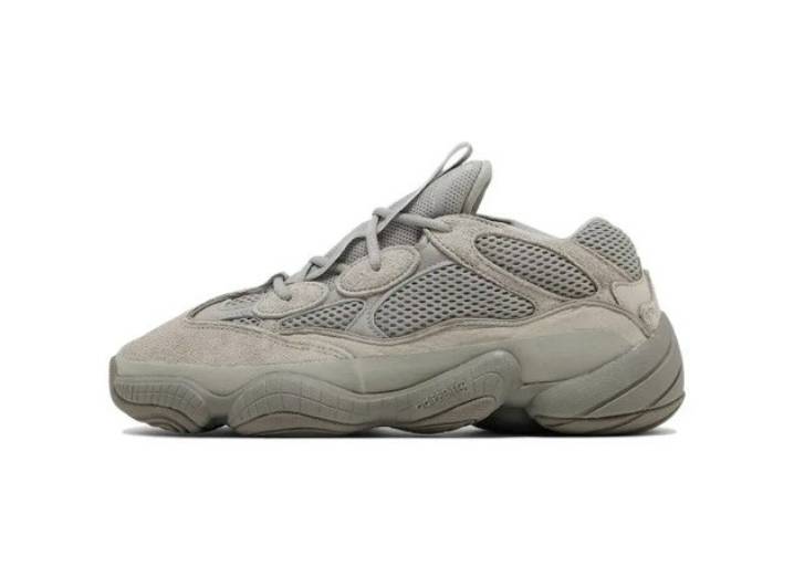 Аdidas Originals Yeezy 500 Ash Grey Washed Fabric Low-Top Dad Shoes, Unisex Style
