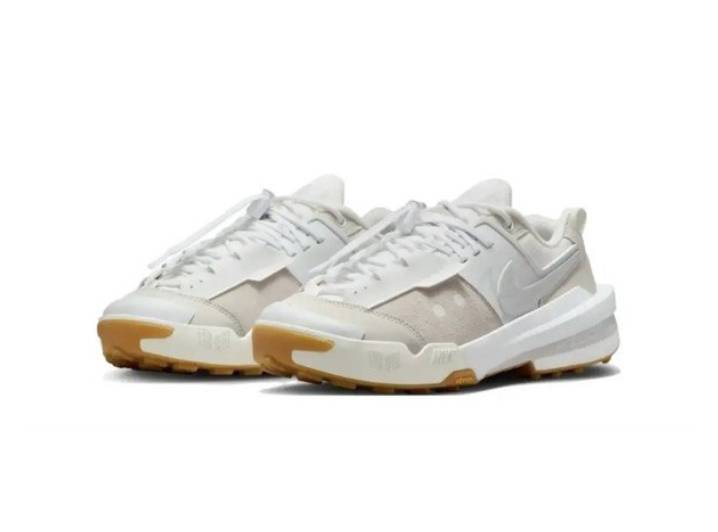 Nike x Sacai Zegamadome SP Leather & Fabric Collaboration: Comfortable, Versatile Low-Top Casual Shoes, Unisex, White — изображение 4