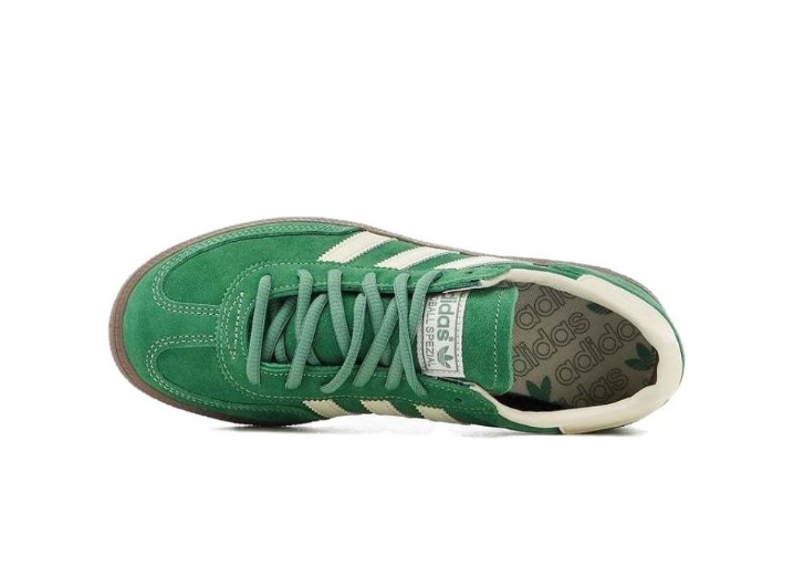 Аdidas Originals HANDBALL SPEZIAL Lace-up Low-top Sneakers, Unisex, Green and White — изображение 3