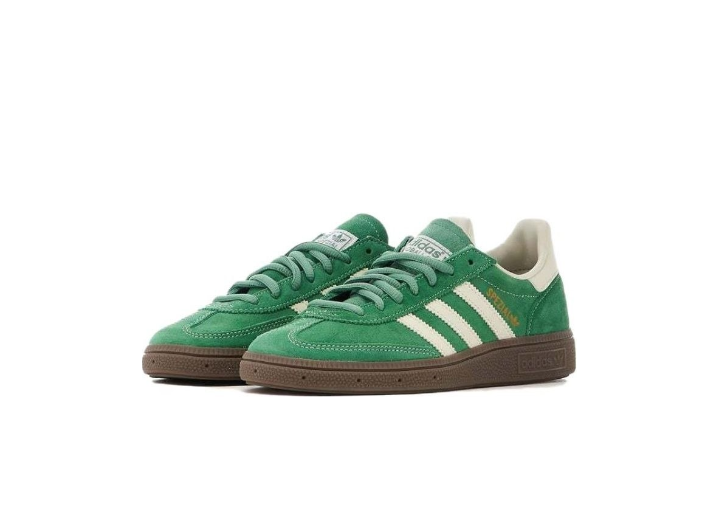 Аdidas Originals HANDBALL SPEZIAL Lace-up Low-top Sneakers, Unisex, Green and White — изображение 5