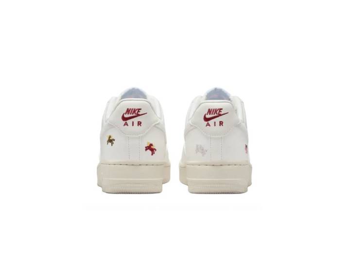 Nike Air Force 1 '07 Year of the Horse Limited Edition CNY New Year Collection Classic Comfortable Low-Top Sneakers for Women, White — изображение 4