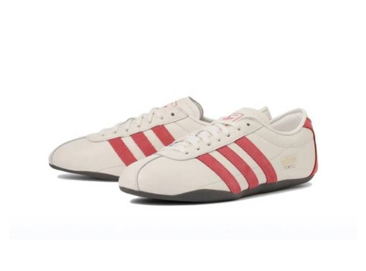 Аdidas Originals Tokyo Comfortable and Durable Low-Top Casual Shoes for Women, White and Red — изображение 5