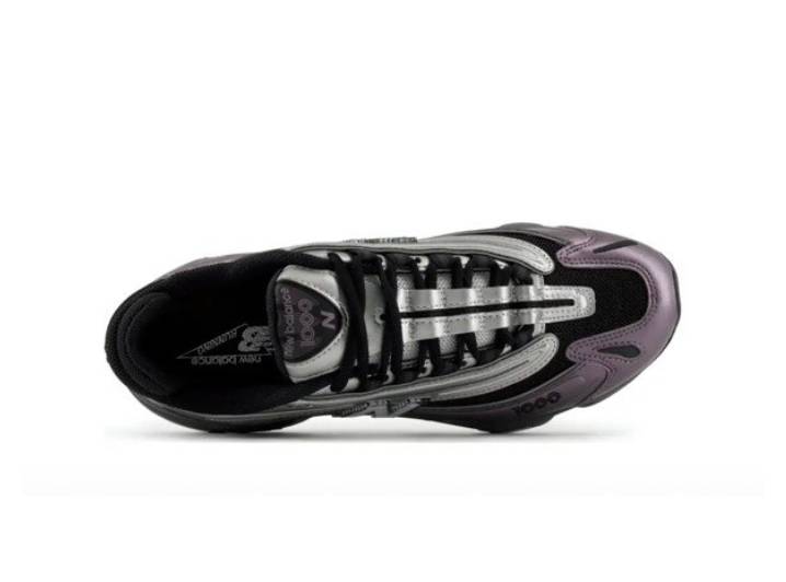 New Balance 1000 Retro Versatile Durable Lightweight Low-Top Casual Shoes, Unisex, Black/Purple