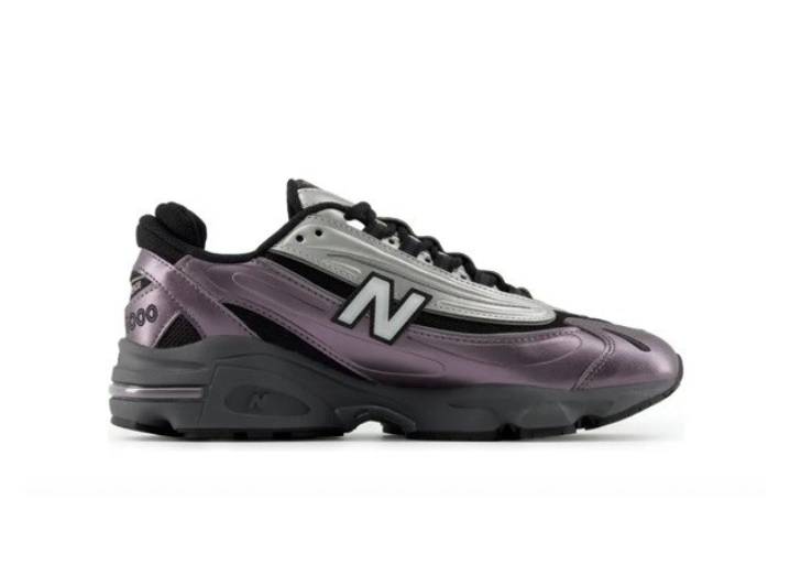 New Balance 1000 Retro Versatile Durable Lightweight Low-Top Casual Shoes, Unisex, Black/Purple — изображение 4