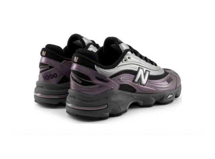 New Balance 1000 Retro Versatile Durable Lightweight Low-Top Casual Shoes, Unisex, Black/Purple — изображение 5