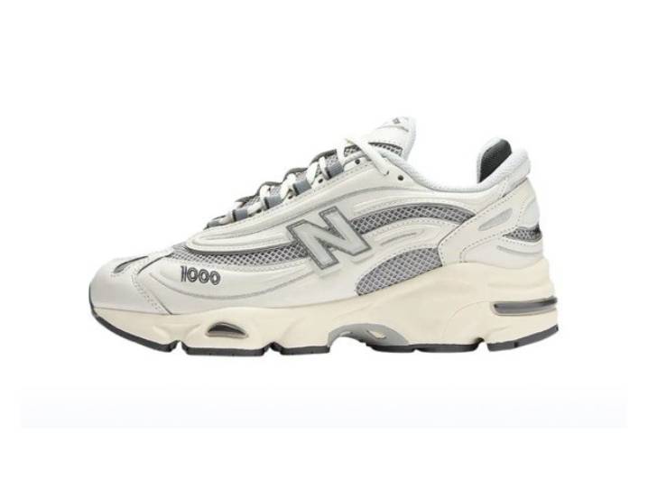 New Balance NB 1000 Comfortable and Versatile PU Mesh Low-Top Casual Running Shoes, Unisex, White