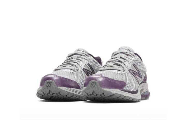 New Balance 860 v2 Y2K Spring/Summer Retro Millennium Ballet Style Comfortable Mesh Low-Top Running Shoes for Men and Women, Silver Purple width — изображение 4
