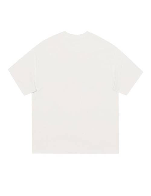 Pirkadat short-sleeve unisex T-shirt featuring American-style graffiti, distressed lettering, and color-blocking. — изображение 4