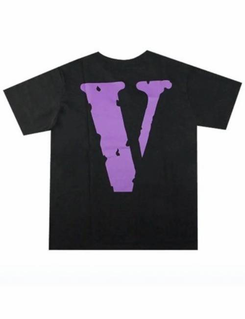 VLONE Large Logo Series Purple Large Logo Cotton Crew Neck Short Sleeve T-Shirt, Unisex — изображение 3
