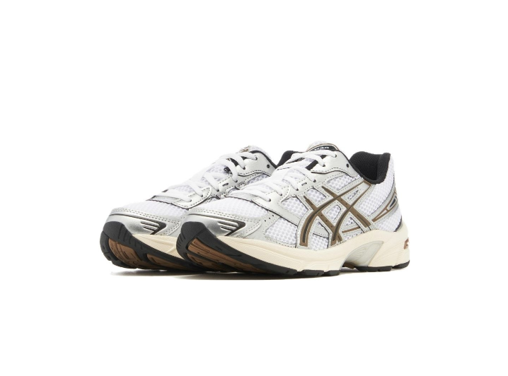 ASICS Gel-1130 Practical Retro Versatile Comfortable Everyday Low-Top Casual Urban Commuting Running Shoes for Men, White/Brown — изображение 5