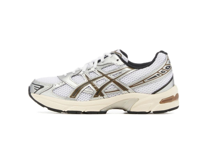 ASICS Gel-1130 Practical Retro Versatile Comfortable Everyday Low-Top Casual Urban Commuting Running Shoes for Men, White/Brown