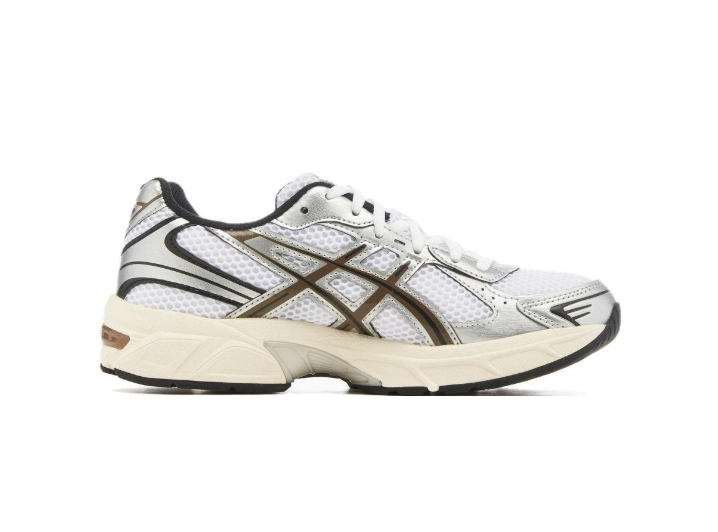 ASICS Gel-1130 Practical Retro Versatile Comfortable Everyday Low-Top Casual Urban Commuting Running Shoes for Men, White/Brown — изображение 6