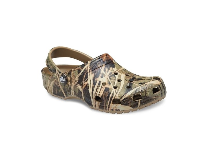 Crocs Classic Realtree V2: Сабо из ЭВА с камуфляжным принтом, зелёные — изображение 4