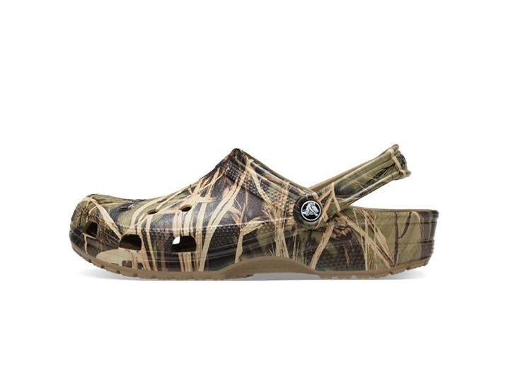Crocs Classic Realtree V2: Сабо из ЭВА с камуфляжным принтом, зелёные