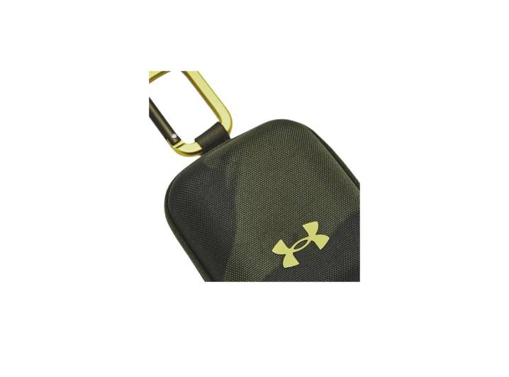 Under Armour: Микро-кошелёк на молнии из полиэстера в цвете Ocean OD Green — изображение 3