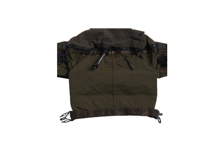 C.P. Company brand logo nylon waist bag for men, ivy green — изображение 3