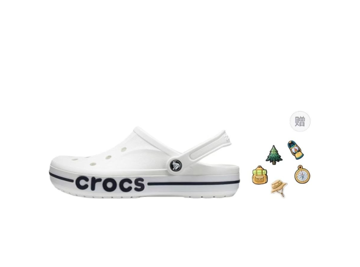 Crocs Bayaband Clog — унисекс сабо, Off-White — изображение 2