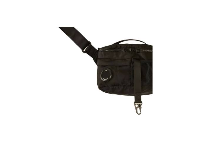 C.P.Company Brand Printed Nylon Waist Bag, Unisex, Couple Style, Black — изображение 2
