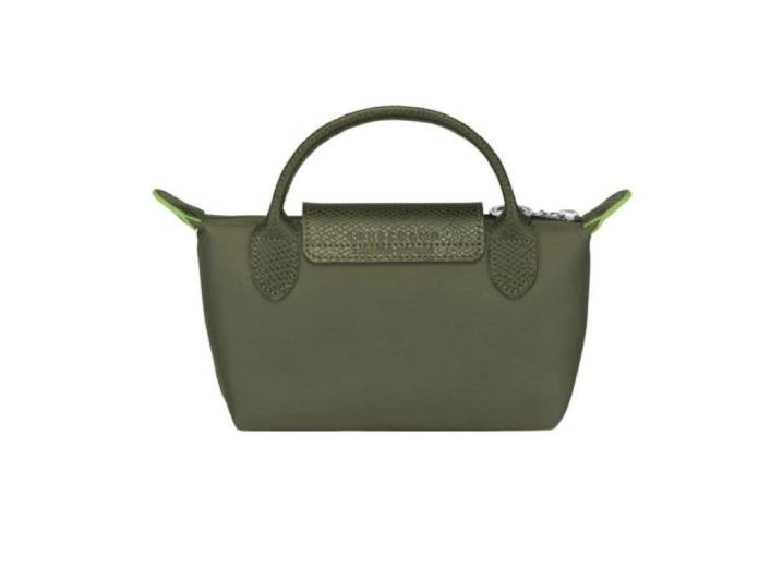 LONGCHAMP Le Pliage Green — женская складная сумка из канвы, Forest Green, Mini — изображение 2