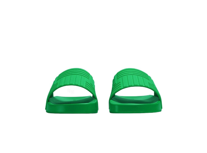 Bottega Veneta Slider Rubber Flat Sandals for Men, Green — изображение 3