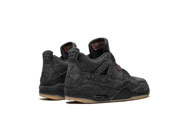 Jordan x Levi's Air Jordan 4 Retro NRG "Black Denim": Мужские баскетбольные кроссовки в стиле Levi's — изображение 3