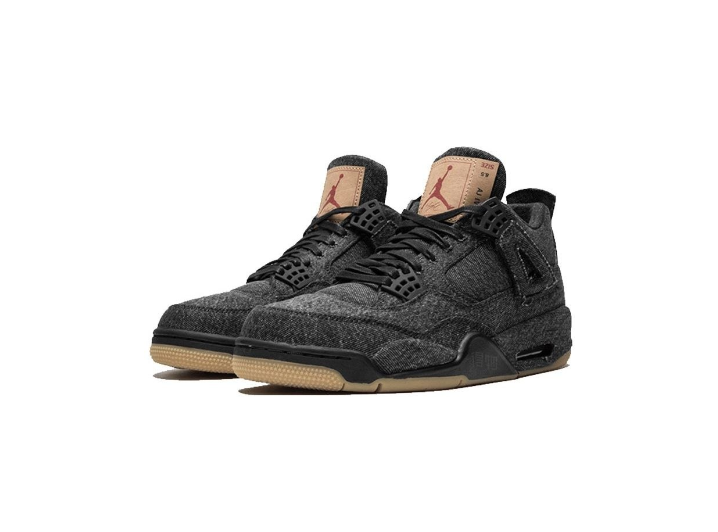 Jordan x Levi's Air Jordan 4 Retro NRG "Black Denim": Мужские баскетбольные кроссовки в стиле Levi's — изображение 4