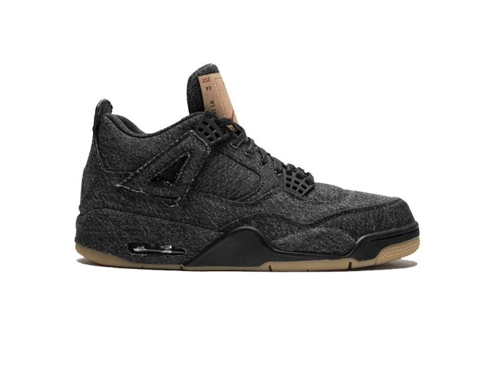 Jordan x Levi's Air Jordan 4 Retro NRG "Black Denim": Мужские баскетбольные кроссовки в стиле Levi's — изображение 6
