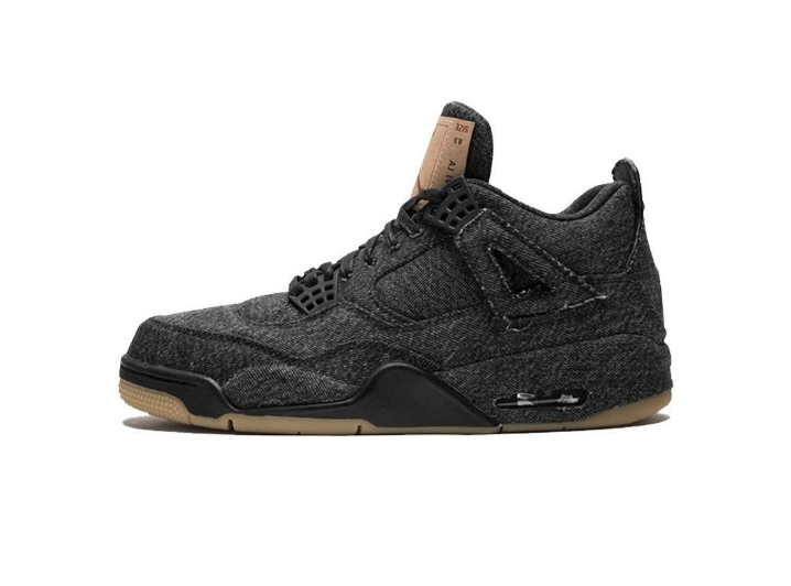 Jordan x Levi's Air Jordan 4 Retro NRG "Black Denim": Мужские баскетбольные кроссовки в стиле Levi's