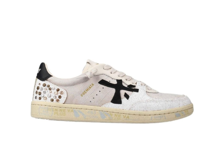 PREMIATA Bskt Clay Lace-up Retro Low-top Sneakers for Women, White — изображение 2