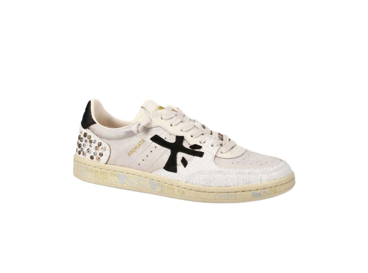 PREMIATA Bskt Clay Lace-up Retro Low-top Sneakers for Women, White — изображение 3