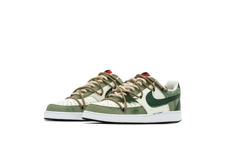 Nike Court Vision 1 "Bamboo Forest" — мужские кроссовки, Green, подарочная упаковка в китайском стиле — изображение 3