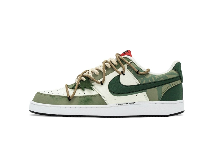 Nike Court Vision 1 "Bamboo Forest" — мужские кроссовки, Green, подарочная упаковка в китайском стиле