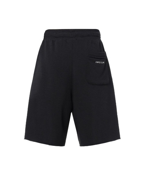 Nike Sportswear: Мужские чёрные спортивные шорты с блоком цвета и принтом Swoosh — изображение 4