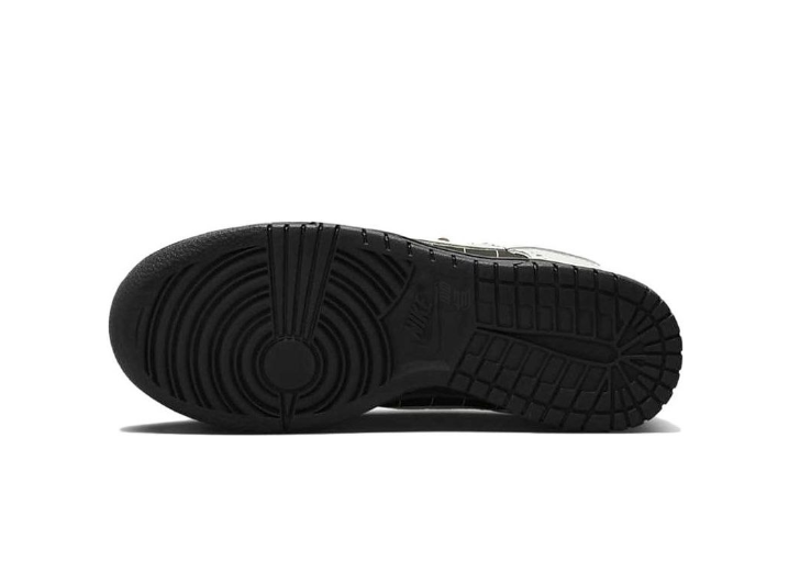 Nike Dunk LX «Summit White and Cacao Wow»: Женские кроссовки с броскими деталями, бело-чёрные — изображение 2