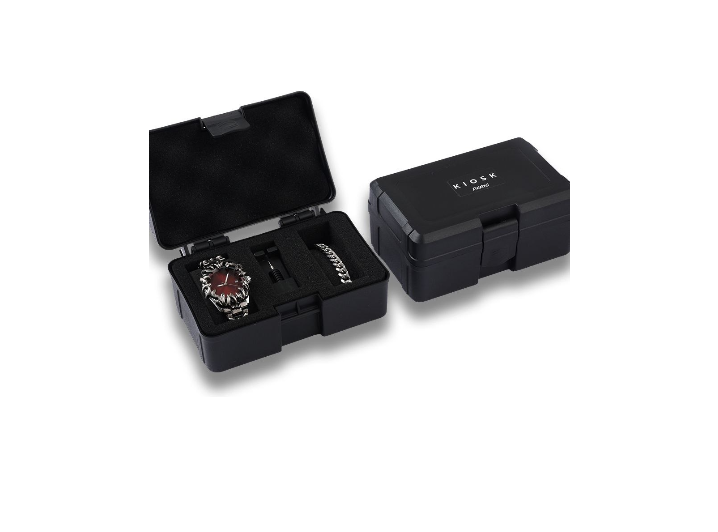 KIOSK Y2K — унисекс часы с дизайном орлиного когтя, Red Dial — изображение 3